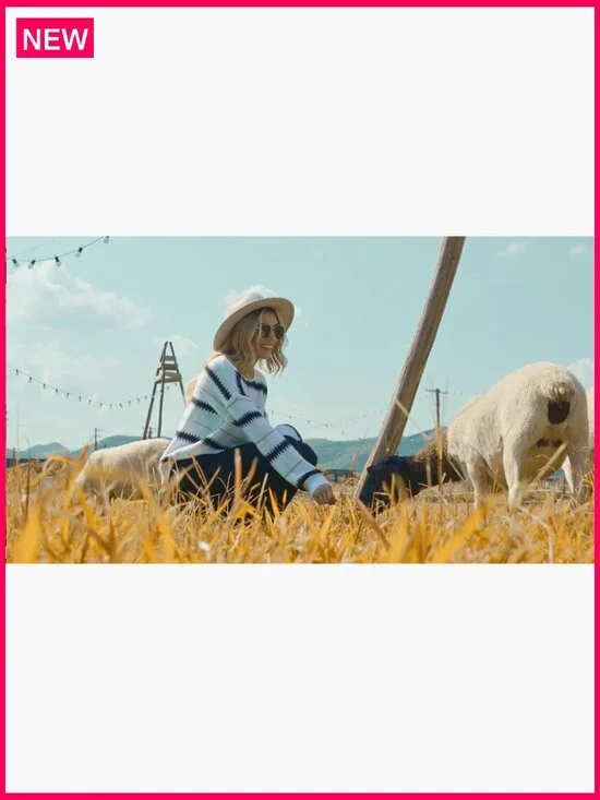 Soft Long Sleeve Crewneck Pullover Sweater, Lightweight Knit Top, Loose Fit - Picture 6 of 7